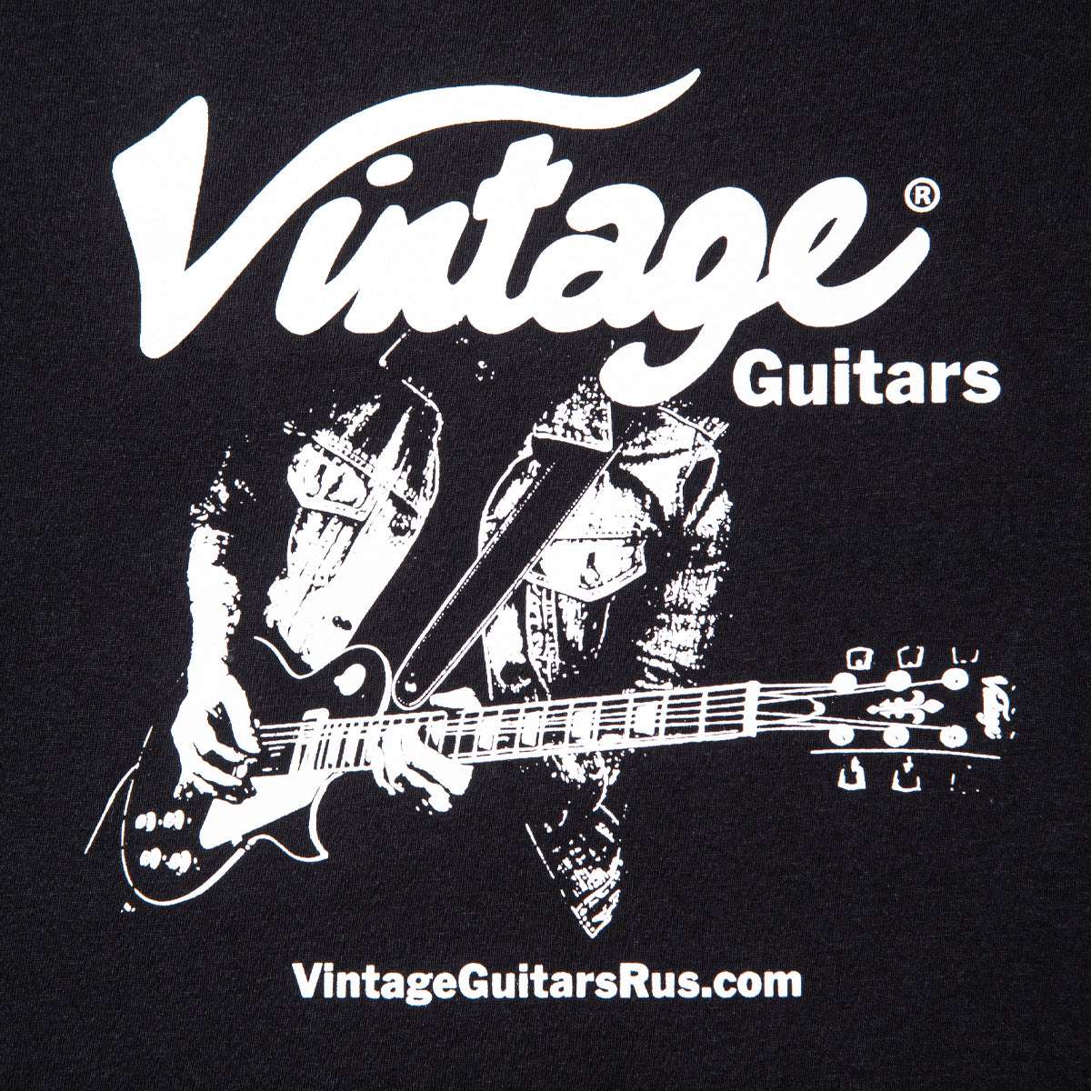 Vintage T-Shirt ~ Black, Extra Large - Richards Guitars Of Stratford Upon Avon