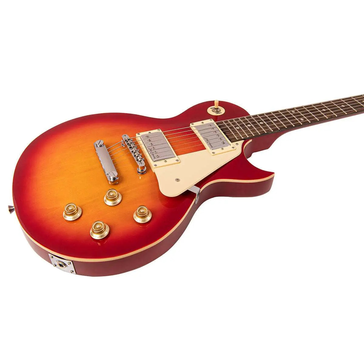 Vintage V10 Coaster Series Electric Guitar ~ Cherry Sunburst - Richards Guitars Of Stratford Upon Avon