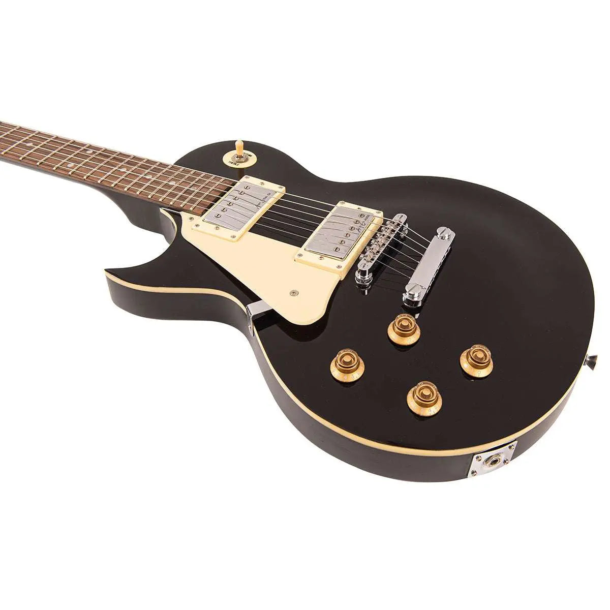 Vintage V10 Coaster Series Electric Guitar Pack ~ Left Hand Boulevard Black - Richards Guitars Of Stratford Upon Avon