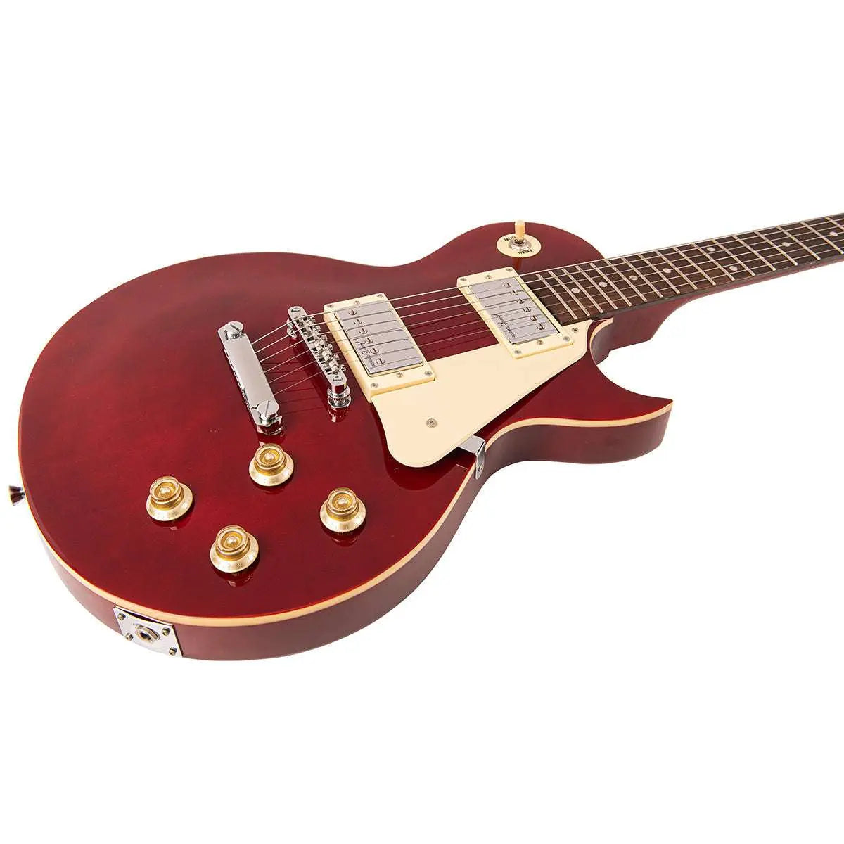 Vintage V10 Coaster Series Electric Guitar ~ Wine Red - Richards Guitars Of Stratford Upon Avon