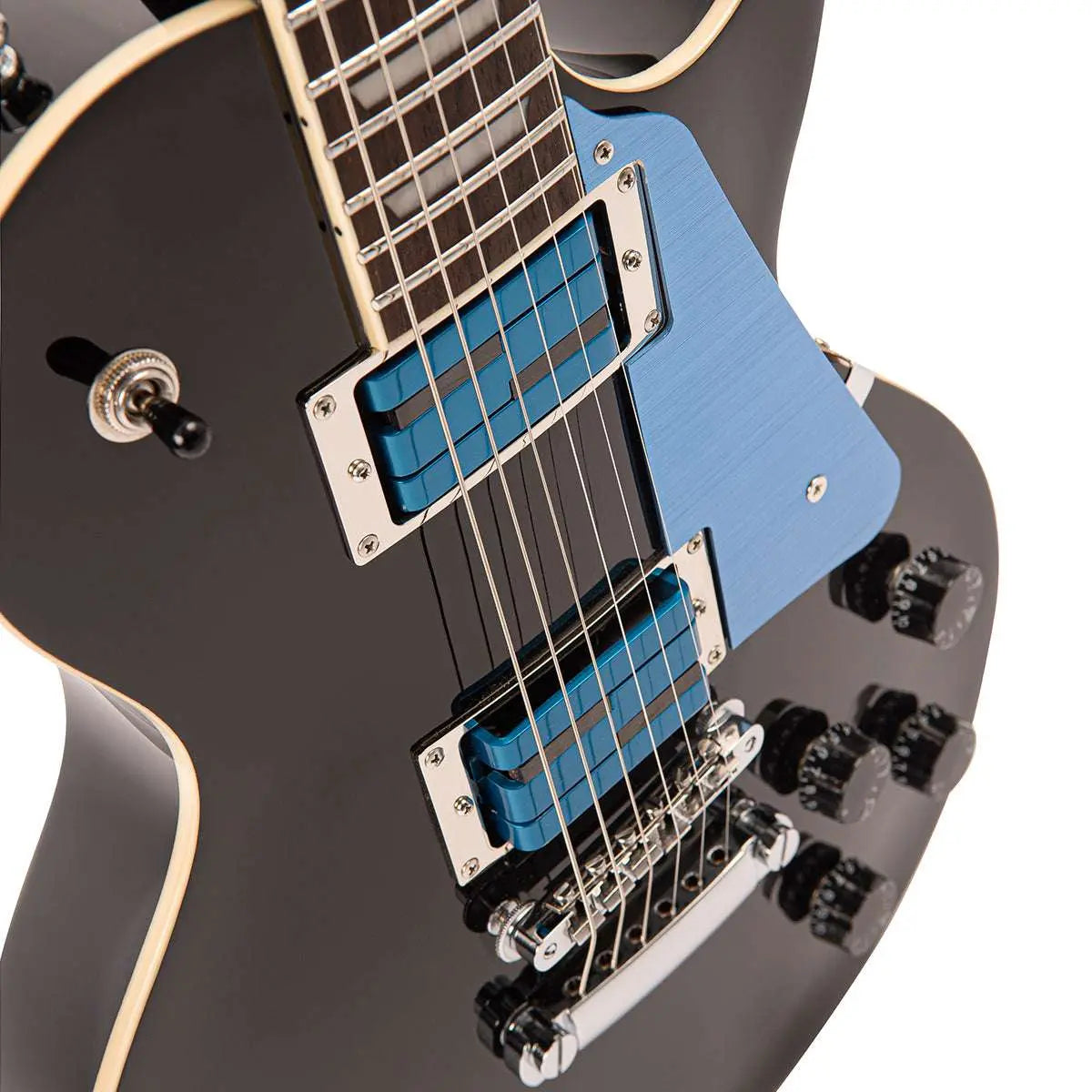 Vintage V100 ProShop Unique ~ Blue Alumitone - Richards Guitars Of Stratford Upon Avon