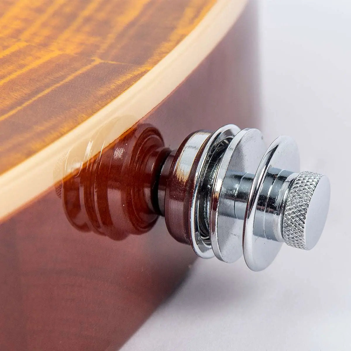 Vintage V100AFD Reissued Electric Guitar ~ Left Hand Flamed Amber - Richards Guitars Of Stratford Upon Avon