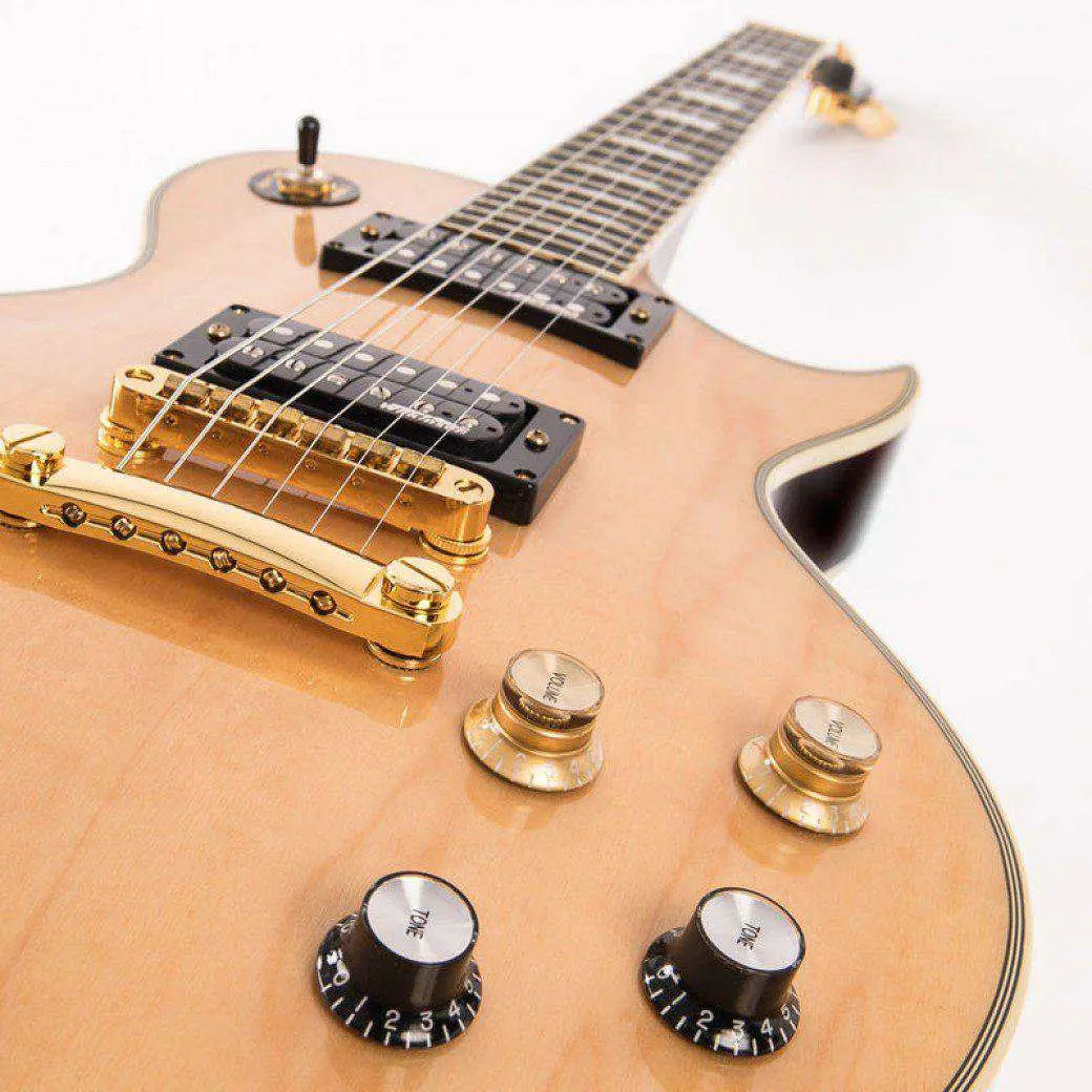 Vintage V100MP With Solid Carved Maple Cap - Richards Guitars Of Stratford Upon Avon