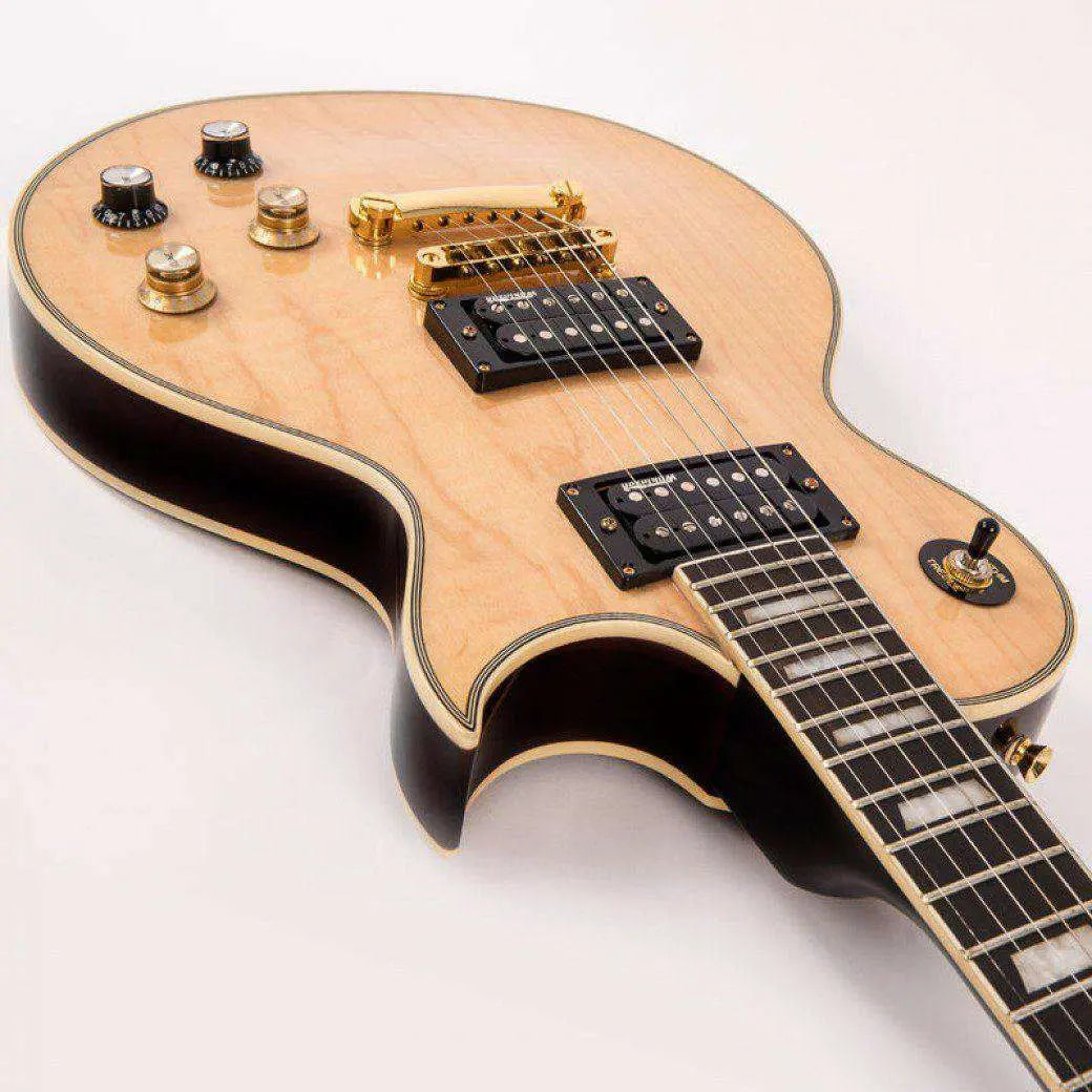 Vintage V100MP With Solid Carved Maple Cap - Richards Guitars Of Stratford Upon Avon