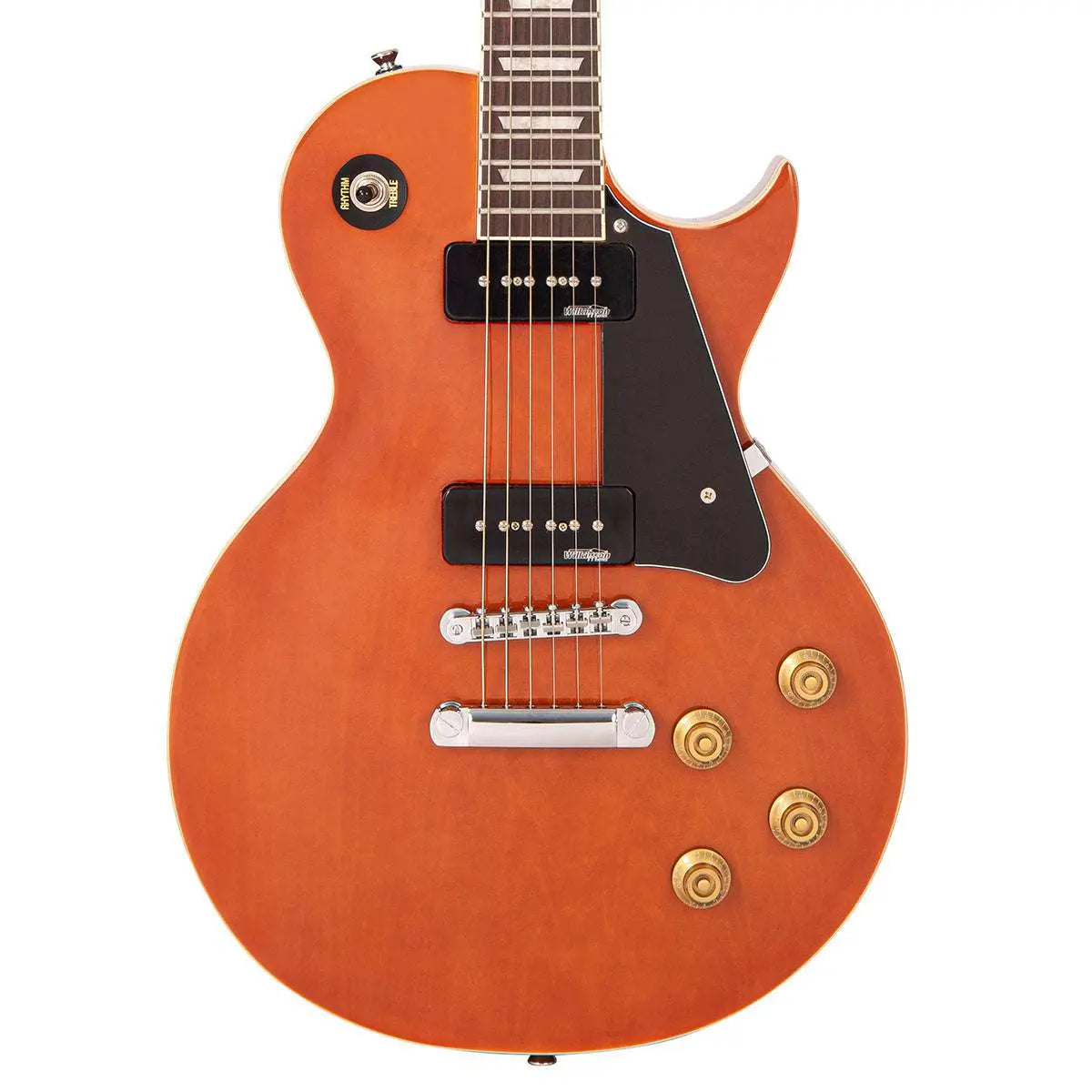 Vintage V100PMH ReIssued Electric Guitar ~ Natural Mahogany - Richards Guitars Of Stratford Upon Avon