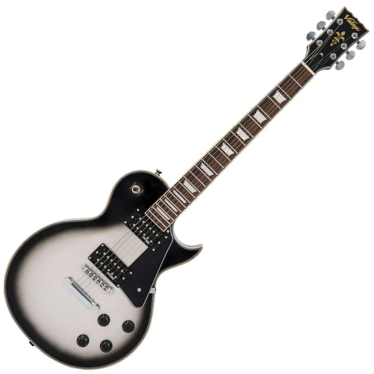 Vintage V100SVR ReIssued Electric Guitar ~ Silverburst - Richards Guitars Of Stratford Upon Avon