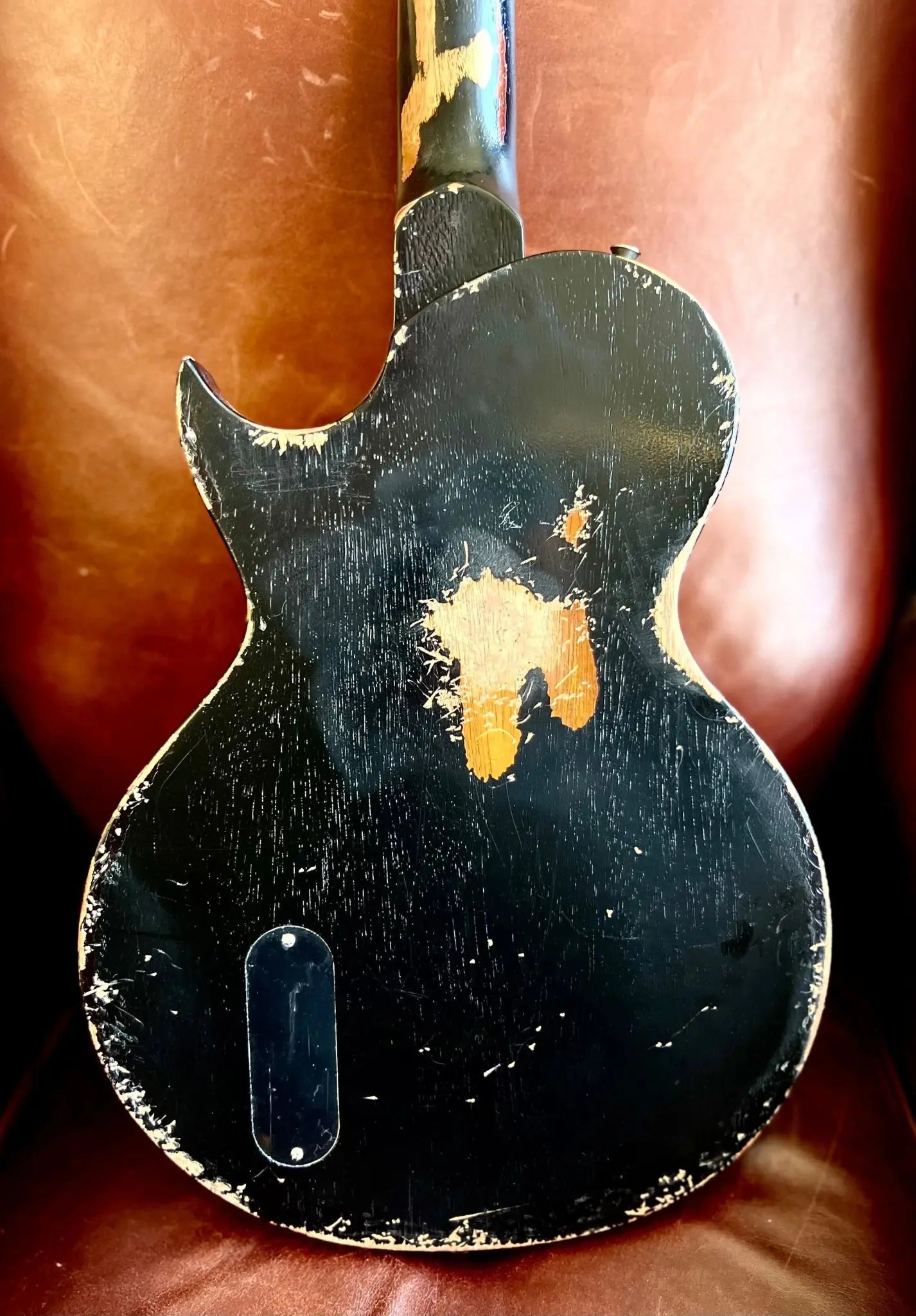 Vintage V120 ProShop "Reclaimed" Fallout Black Over Burst - Richards Guitars Of Stratford Upon Avon