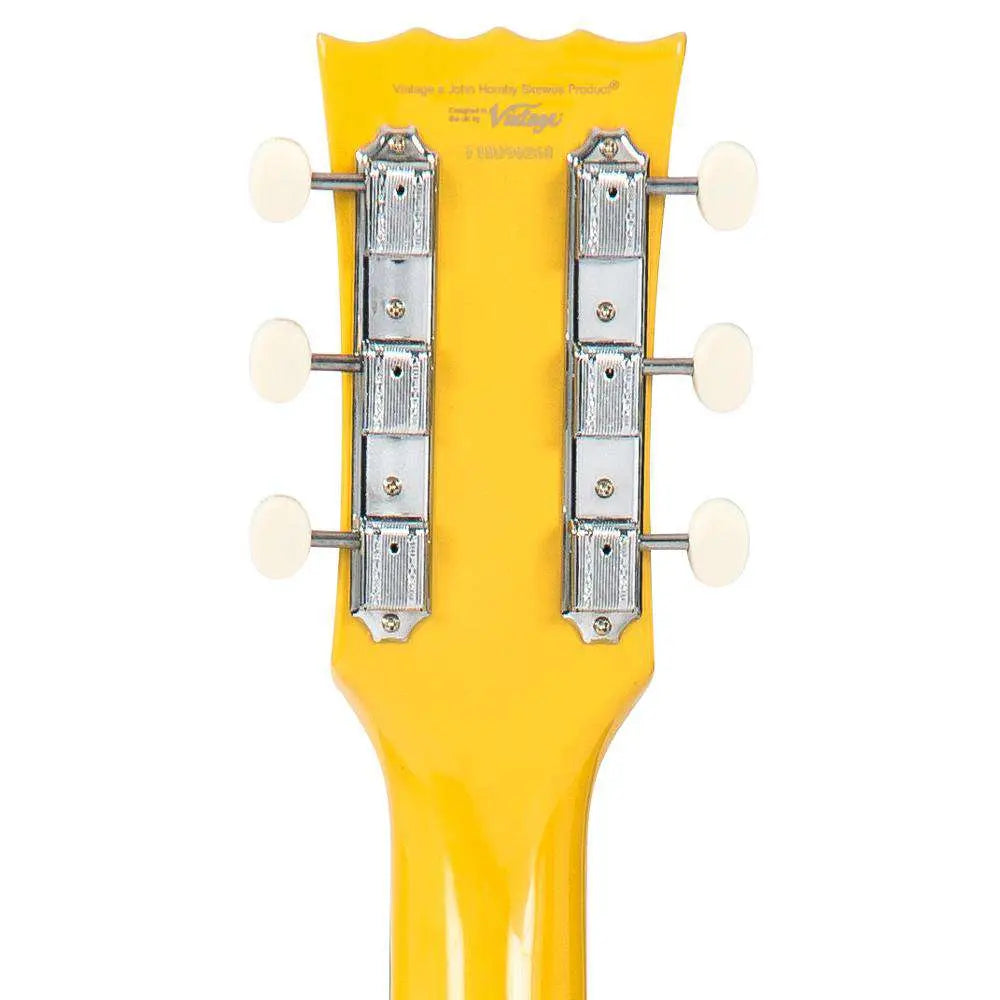 Vintage V120TVY ReIssued Electric Guitar ~ TV Yellow - Richards Guitars Of Stratford Upon Avon