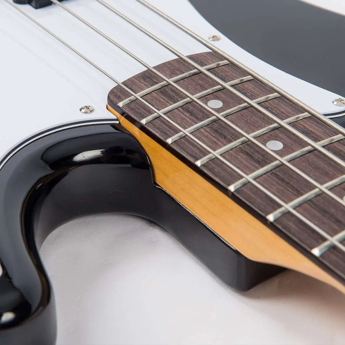 Vintage V4 ReIssued Bass Guitar - Boulevard Black - Richards Guitars Of Stratford Upon Avon