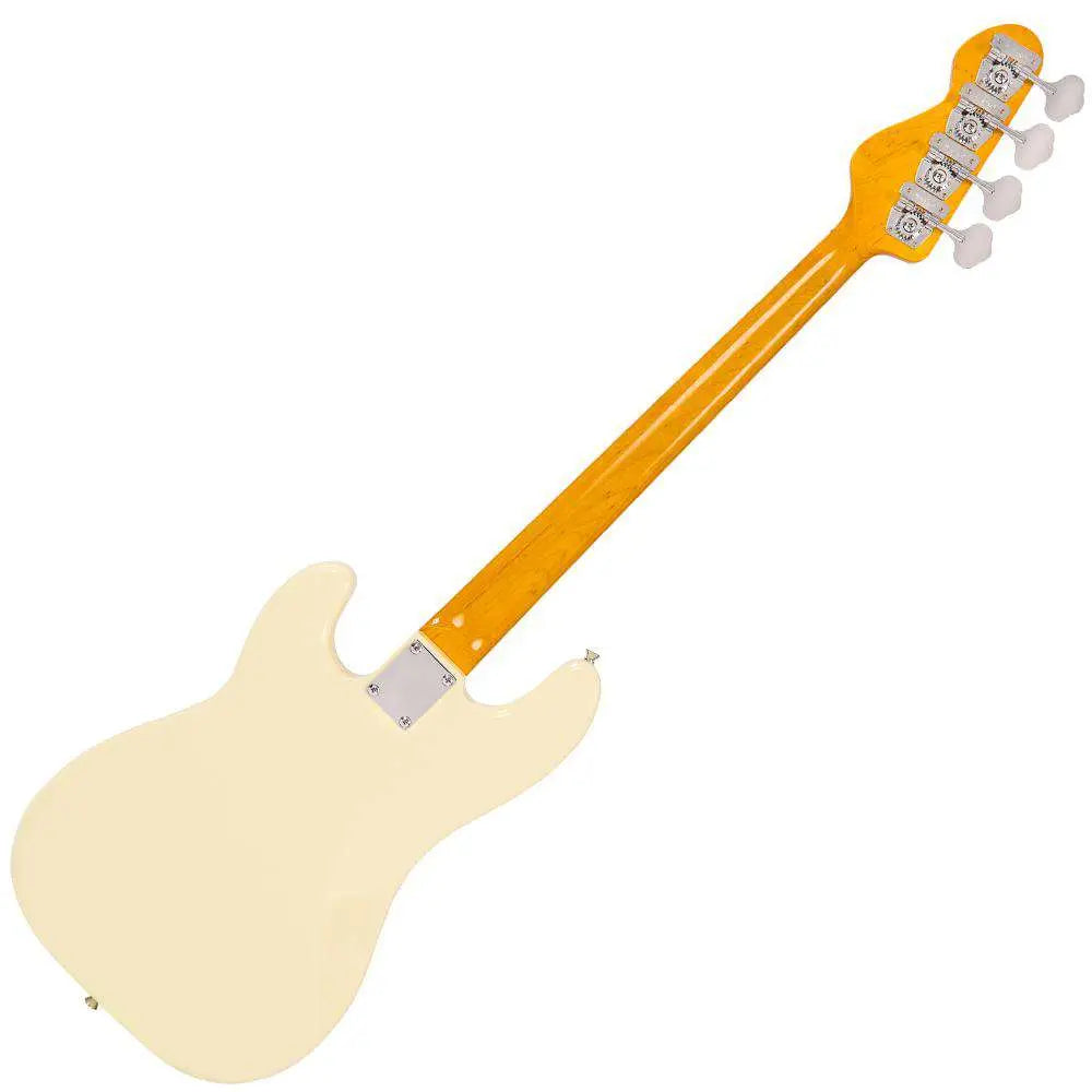 Vintage V4 Reissued Bass ~ Vintage White - Richards Guitars Of Stratford Upon Avon