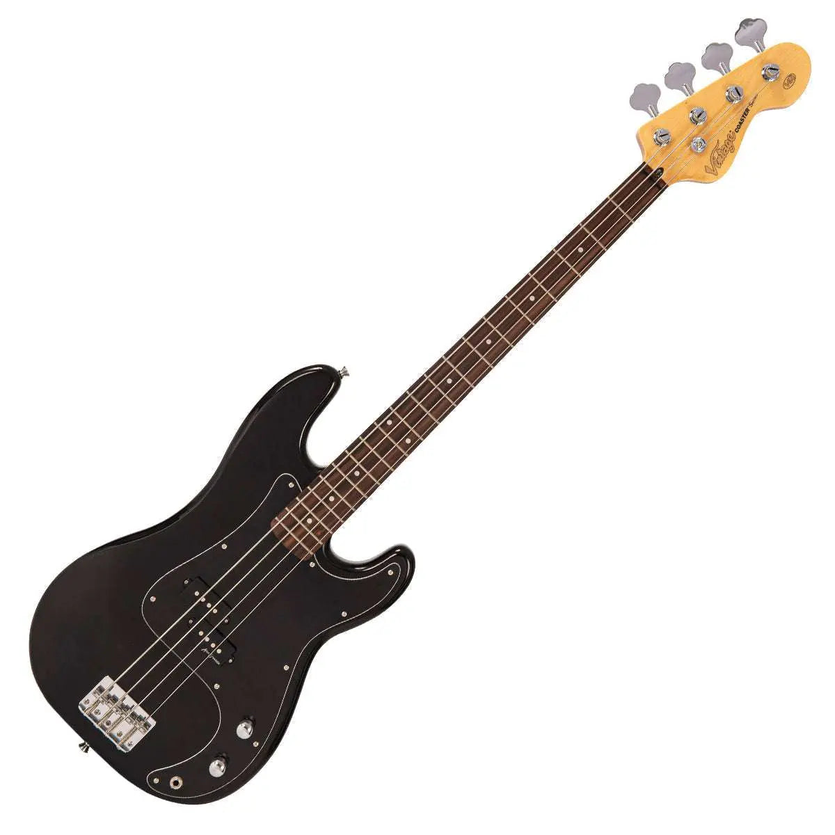 Vintage V40 Coaster Series Bass Guitar Pack ~ Boulevard Black - Richards Guitars Of Stratford Upon Avon