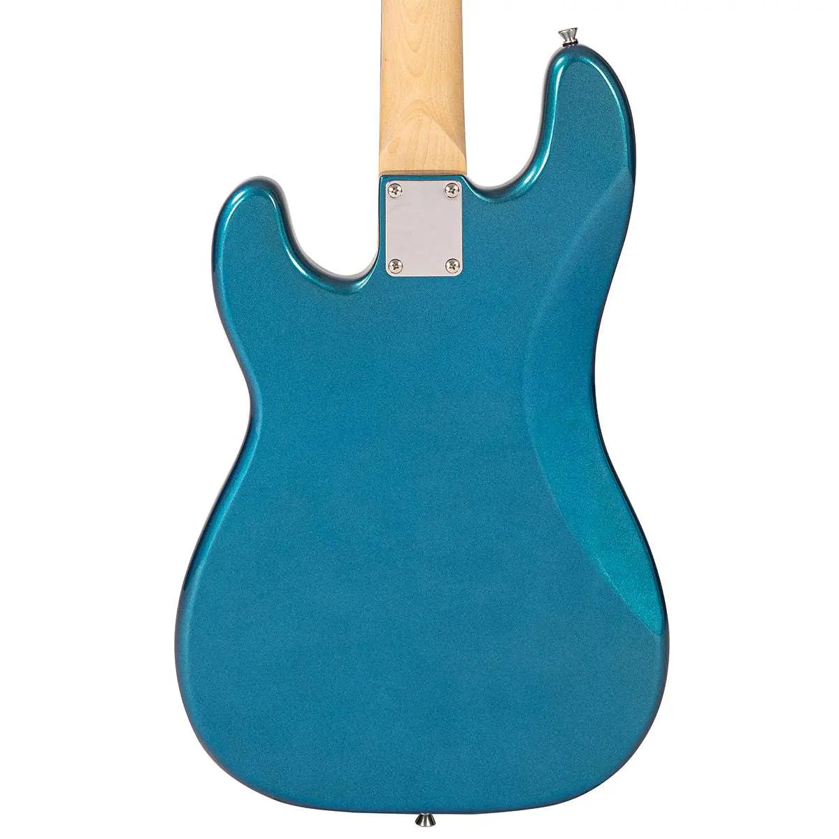 Vintage V40 Coaster Series Bass Guitar Pack ~ Candy Apple Blue - Richards Guitars Of Stratford Upon Avon