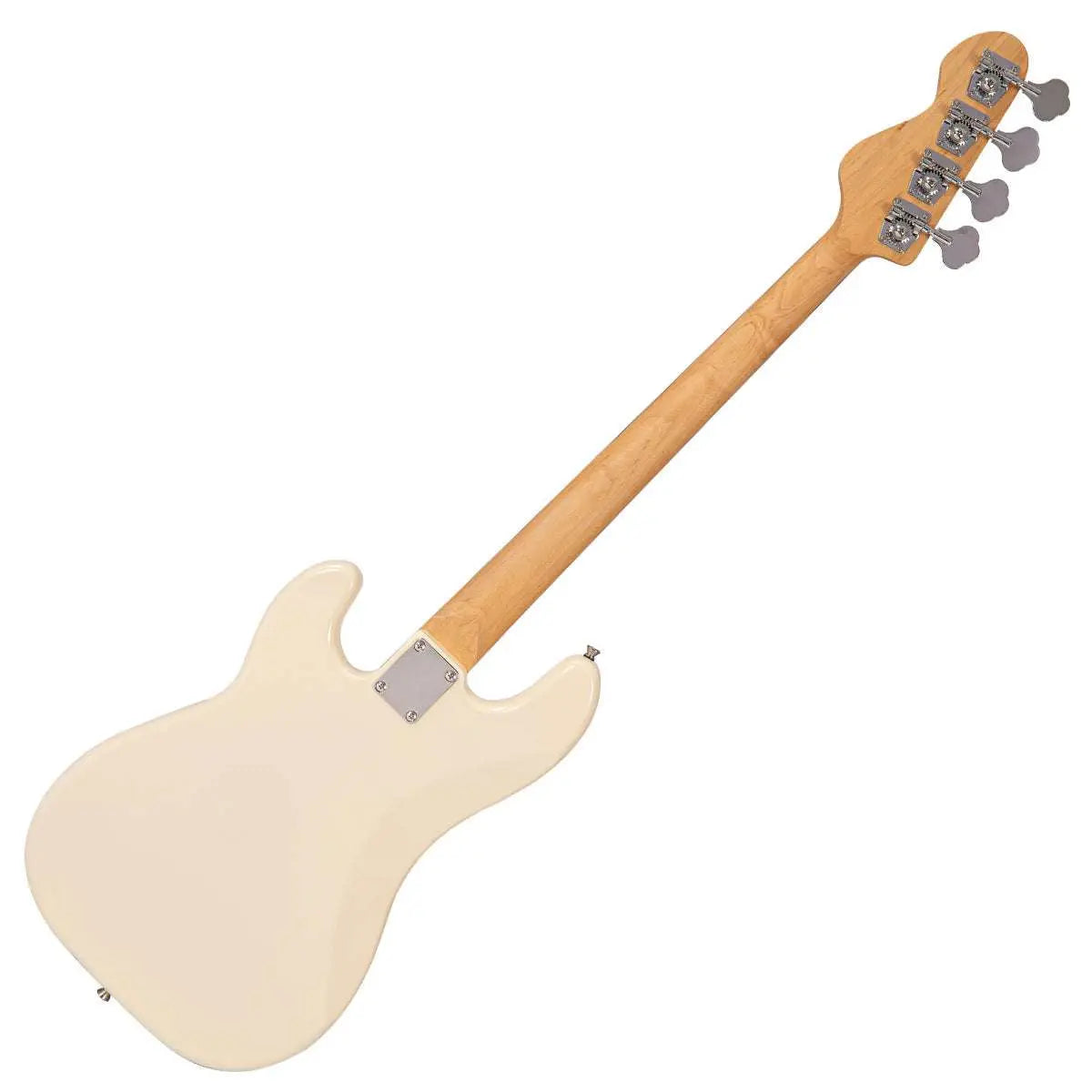 Vintage V40 Coaster Series Bass Guitar ~ Vintage White - Richards Guitars Of Stratford Upon Avon