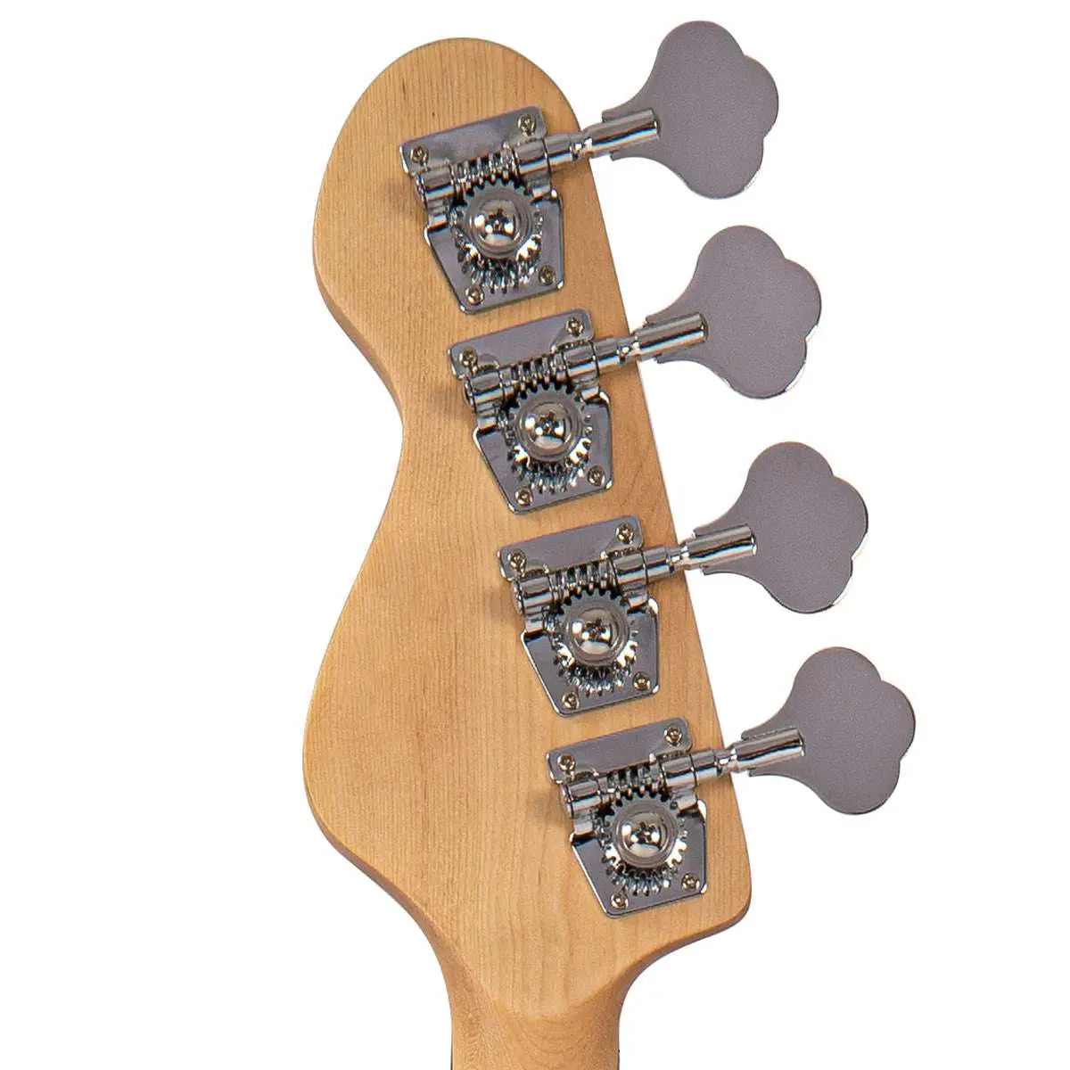 Vintage V49 Coaster Series Bass Guitar ~ Vintage White - Richards Guitars Of Stratford Upon Avon