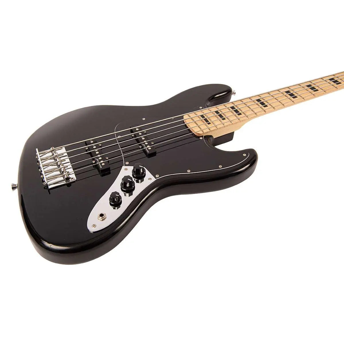 Vintage V495 Coaster Series 5 - String Bass Guitar ~ Boulevard Black - Richards Guitars Of Stratford Upon Avon