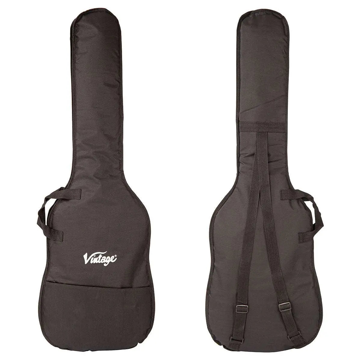 Vintage V495 Coaster Series 5 - String Bass Guitar Pack ~ Boulevard Black - Richards Guitars Of Stratford Upon Avon