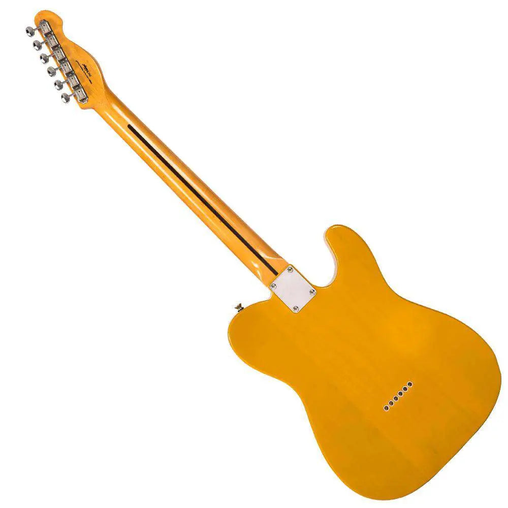 Vintage V52 ReIssued Electric Guitar ~ Left Hand Butterscotch - Richards Guitars Of Stratford Upon Avon