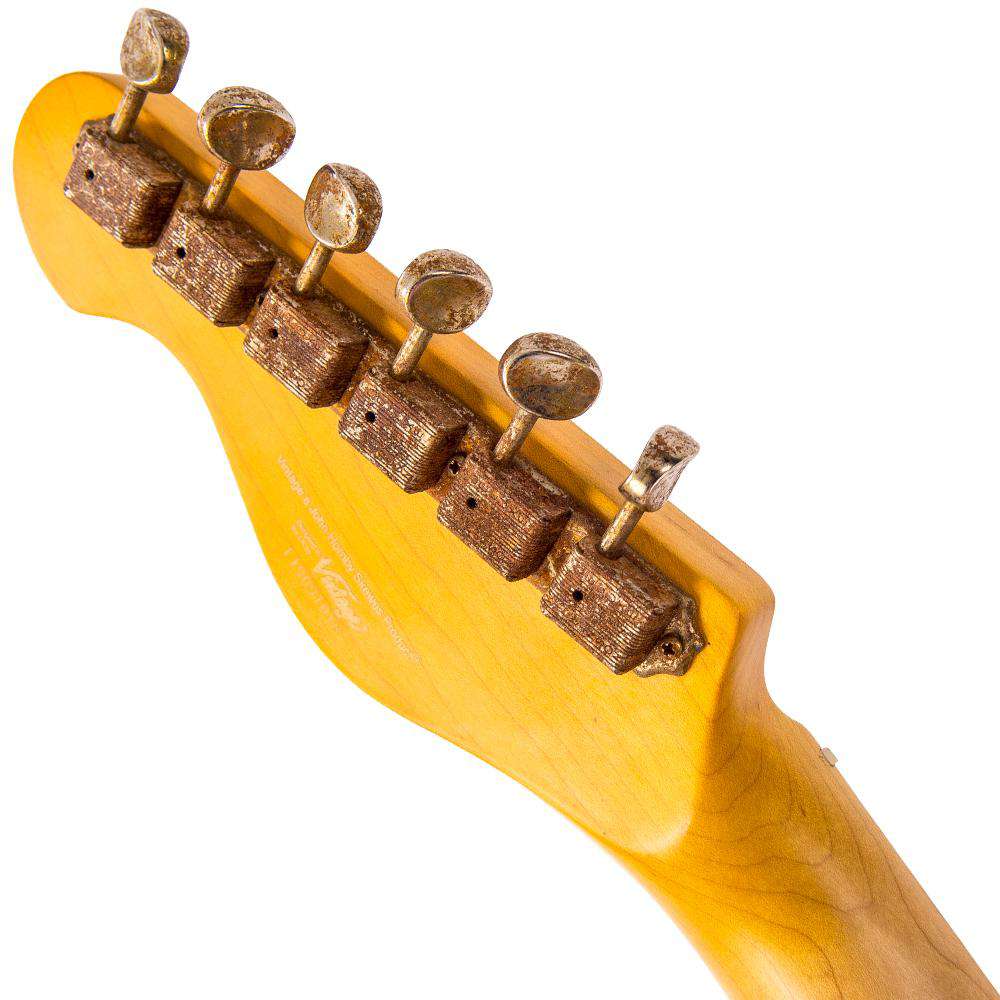 Vintage V59 ICON Electric Guitar ~ Distressed Sunburst - Richards Guitars Of Stratford Upon Avon