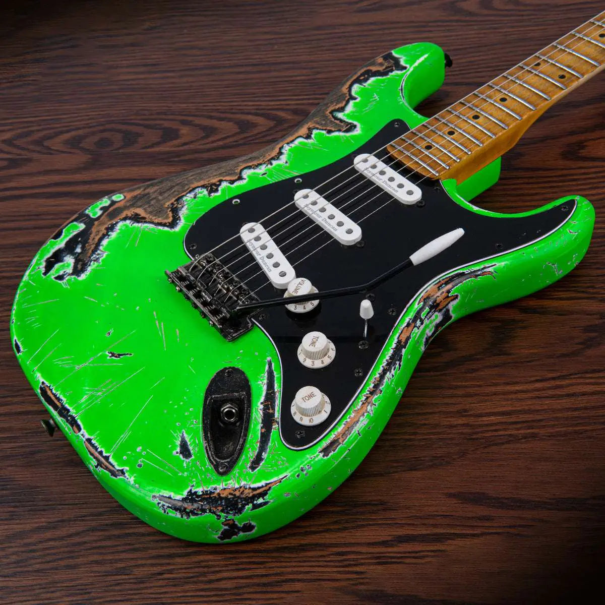 Vintage V6 ProShop Unique ~ Neon Green - Richards Guitars Of Stratford Upon Avon