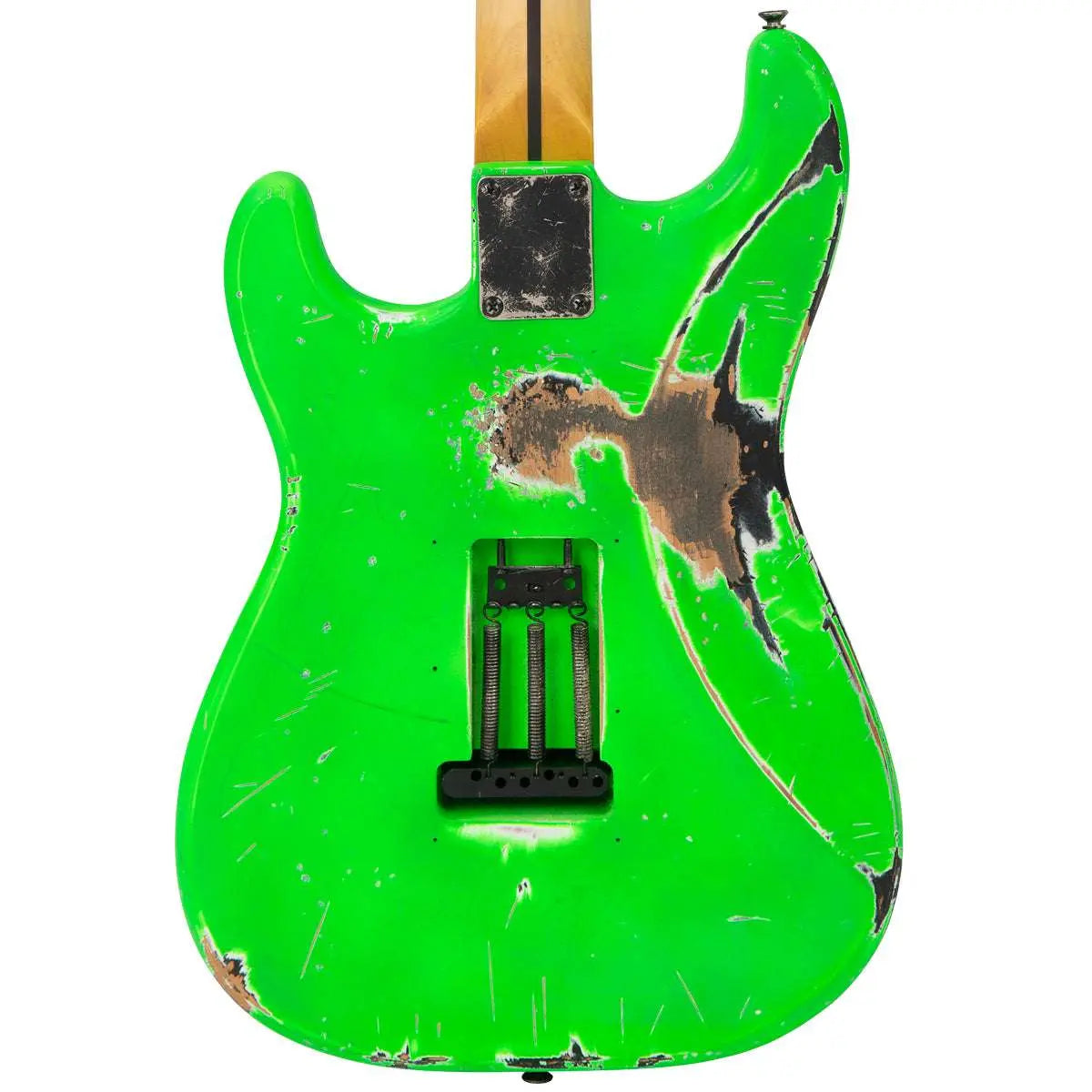 Vintage V6 ProShop Unique ~ Neon Green - Richards Guitars Of Stratford Upon Avon