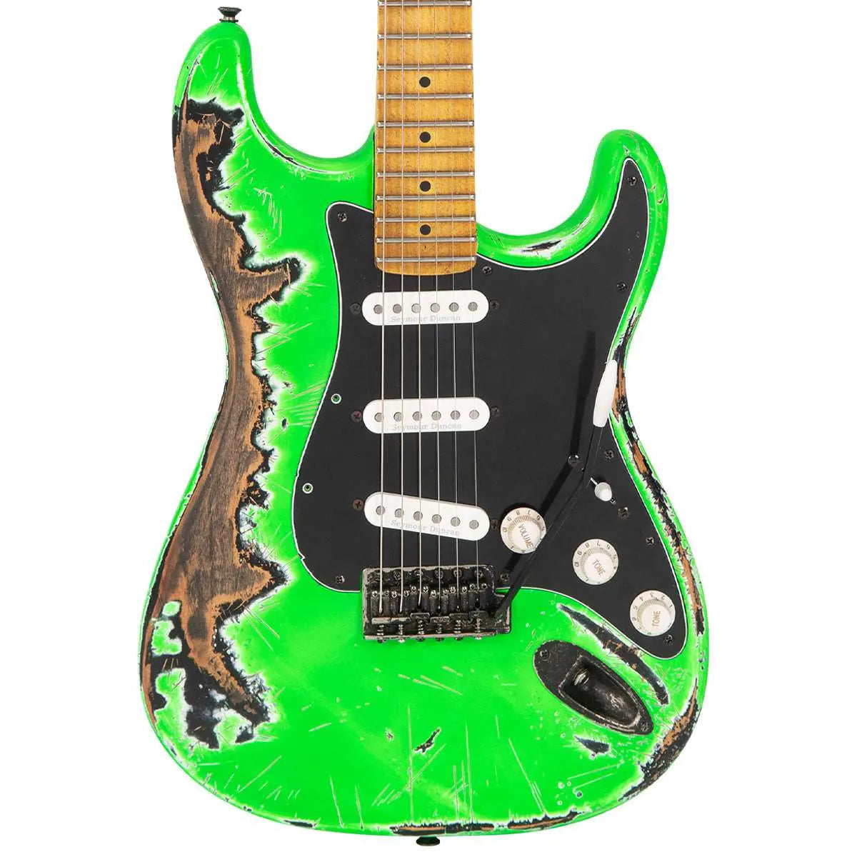 Vintage V6 ProShop Unique ~ Neon Green - Richards Guitars Of Stratford Upon Avon