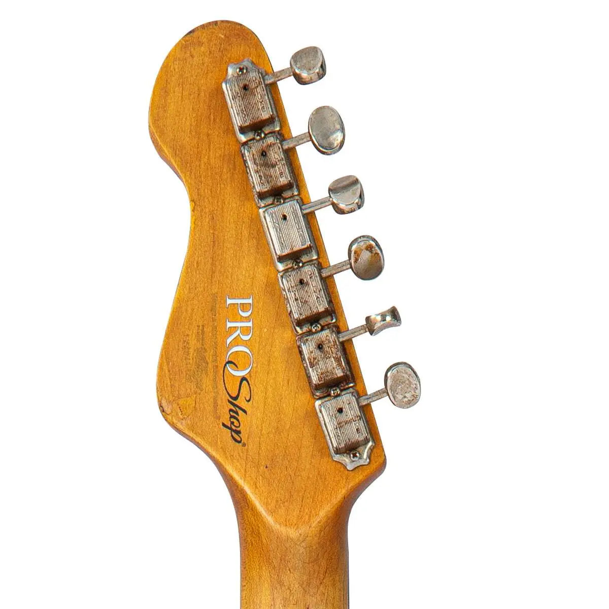 Vintage V6 ProShop Unique ~ Ventura Green over Tobacco Sunburst - Richards Guitars Of Stratford Upon Avon