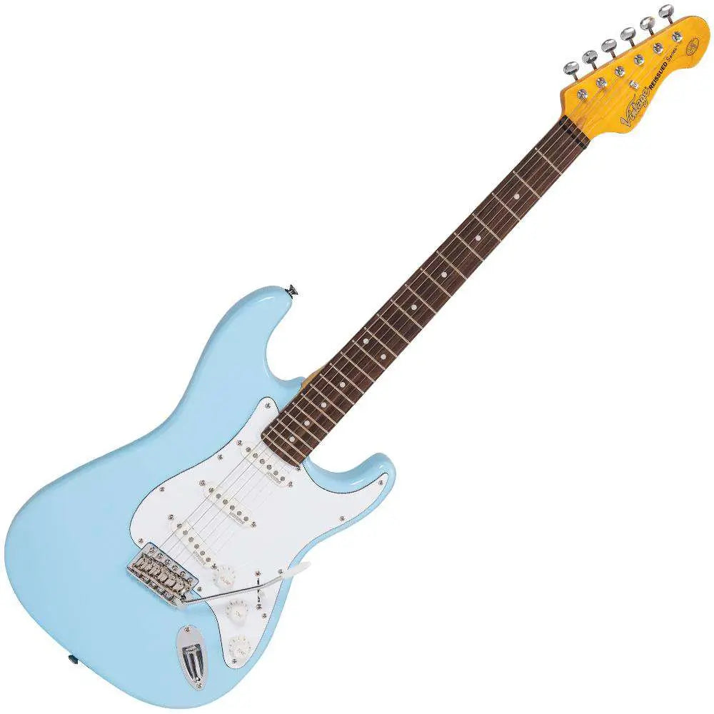 Vintage V6 ReIssued Electric Guitar ~ Laguna Blue - Richards Guitars Of Stratford Upon Avon