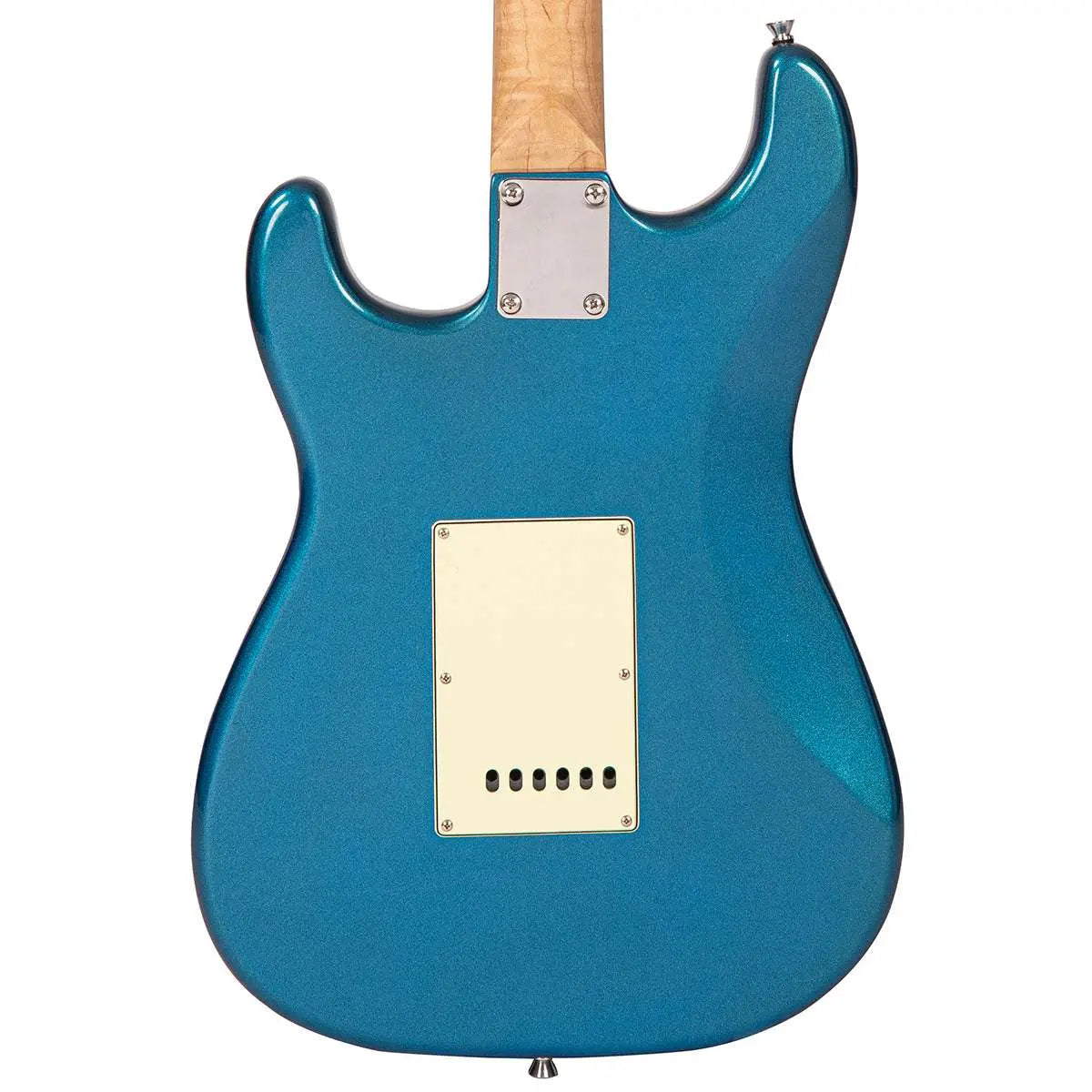 Vintage V60 Coaster Series Electric Guitar ~ Candy Apple Blue - Richards Guitars Of Stratford Upon Avon