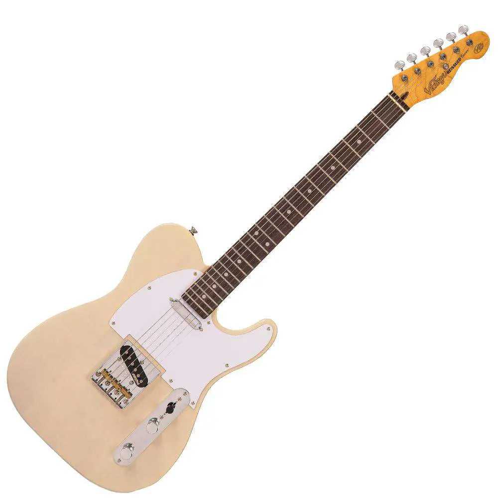 Vintage V62 ReIssued Electric Guitar ~ Ash Blonde - Richards Guitars Of Stratford Upon Avon