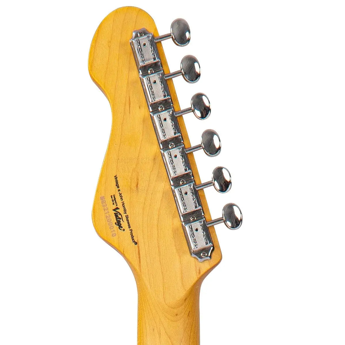 Vintage V65H BL ReIssued Hard Tail Electric Guitar ~ Satin Blue - Richards Guitars Of Stratford Upon Avon