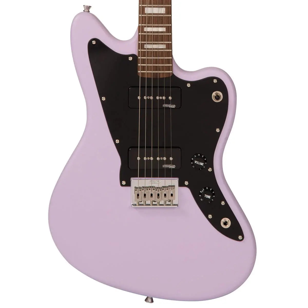 Vintage V65H PKReIssued Hard Tail Electric Guitar ~ Satin Purple - Richards Guitars Of Stratford Upon Avon