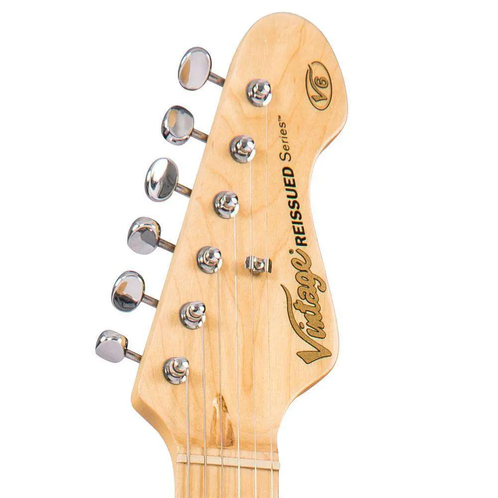 Vintage V6H ReIssued Electric Guitar ~ Boulevard Black - Richards Guitars Of Stratford Upon Avon