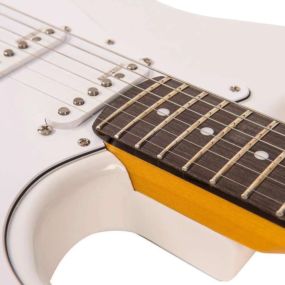 Vintage V6JMH ReIssued Electric Guitar ~ Olympia White 'Fillmore' - Richards Guitars Of Stratford Upon Avon