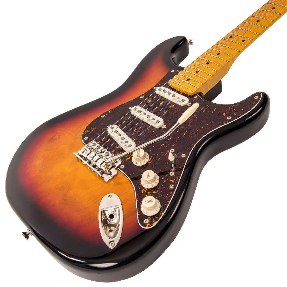 Vintage V6M ReIssued Electric Guitar ~ Sunburst - Richards Guitars Of Stratford Upon Avon