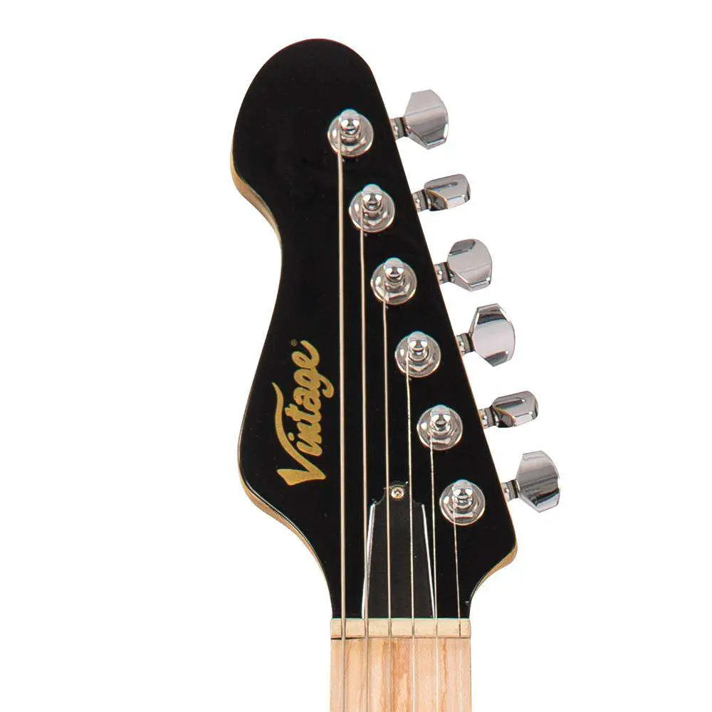 Vintage V6M24 ReIssued Electric Guitar ~ Boulevard Black - Richards Guitars Of Stratford Upon Avon