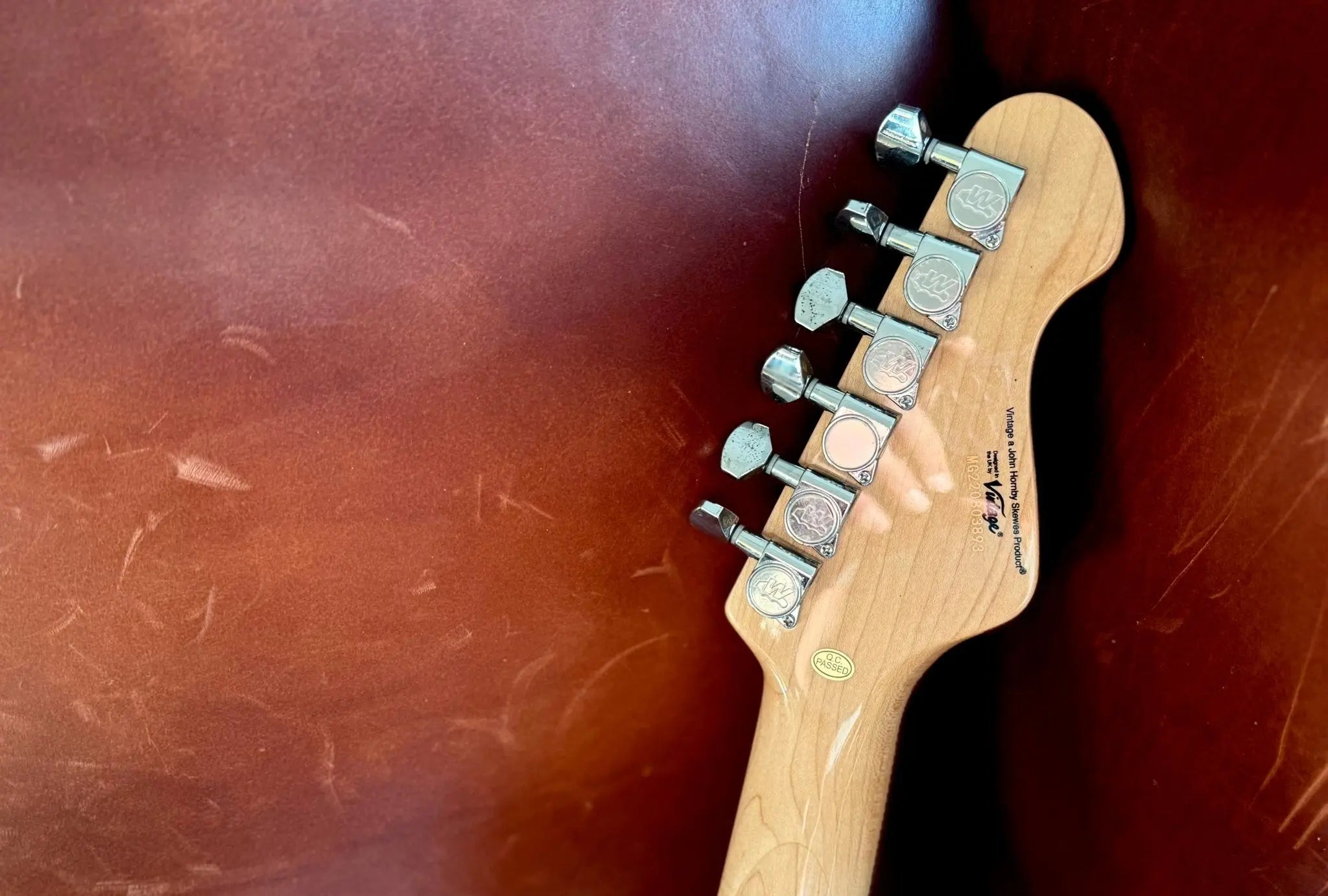 Vintage V6M24 ReIssued Electric Guitar ~ Laguna Blue - Richards Guitars Of Stratford Upon Avon