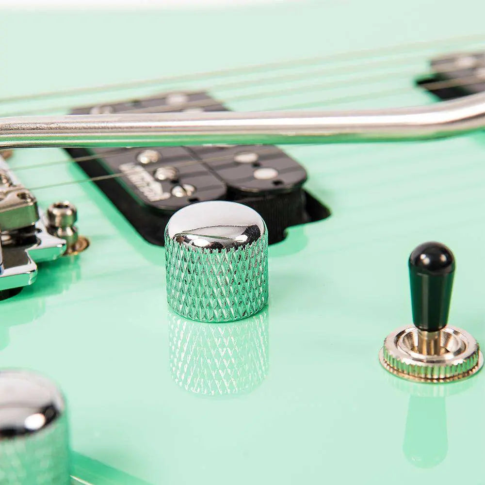 Vintage V6M24 ReIssued Electric Guitar ~ Ventura Green - Richards Guitars Of Stratford Upon Avon