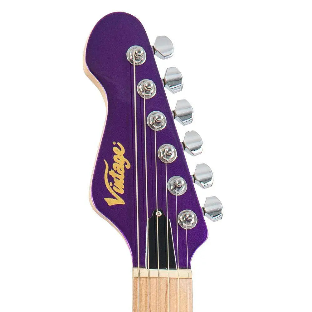 Vintage V6M24 ReIssued Series Electric Guitar ~ Pasadena Purple - Richards Guitars Of Stratford Upon Avon