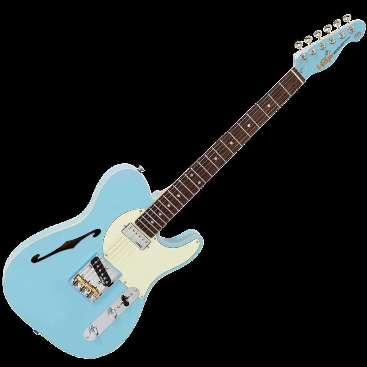 Vintage V72 ReIssued Electric Guitar ~ Laguna Blue - Richards Guitars Of Stratford Upon Avon