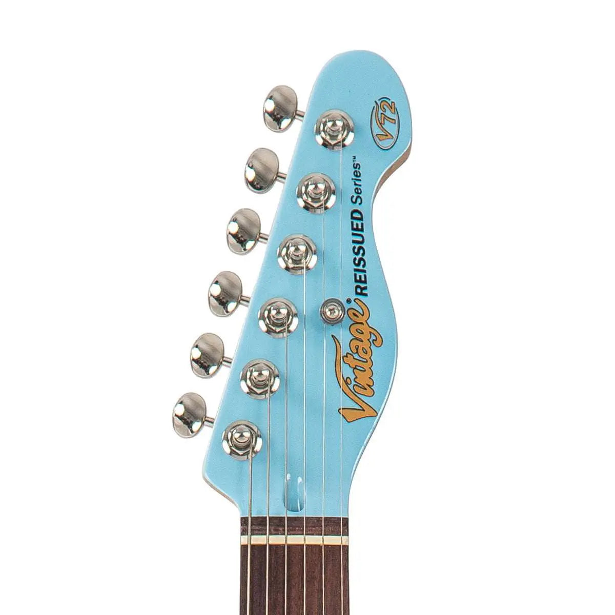 Vintage V72 ReIssued Electric Guitar ~ Laguna Blue - Richards Guitars Of Stratford Upon Avon