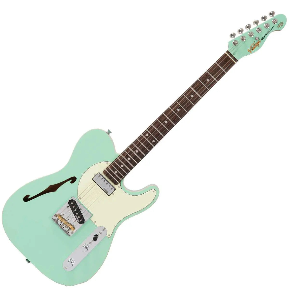 Vintage V72 ReIssued Electric Guitar ~ Ventura Green - Richards Guitars Of Stratford Upon Avon