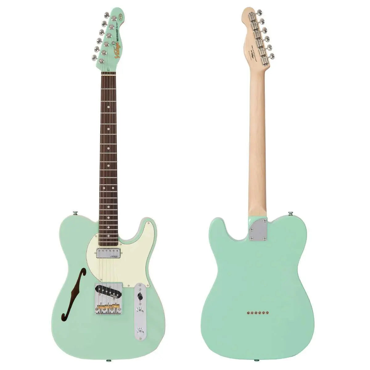 Vintage V72 ReIssued Electric Guitar ~ Ventura Green - Richards Guitars Of Stratford Upon Avon