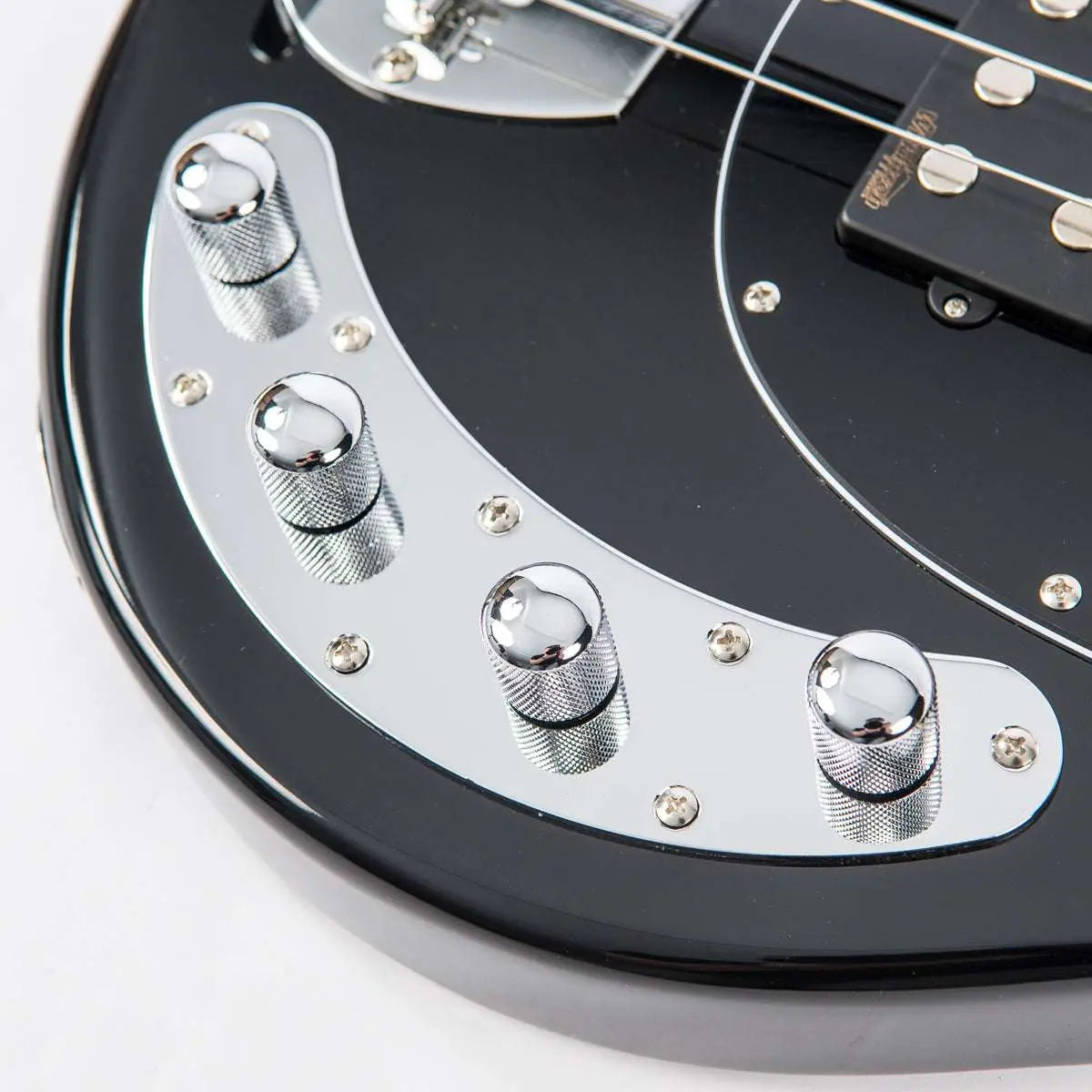 Vintage V96 ReIssued 4 - String Active Bass ~ Black - Richards Guitars Of Stratford Upon Avon