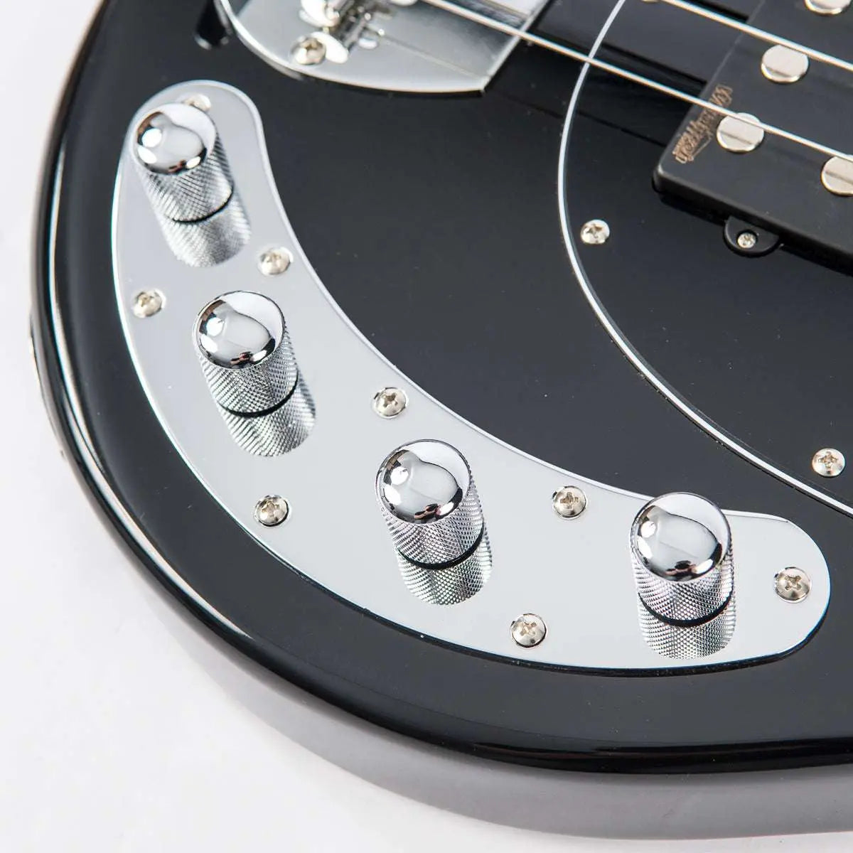 Vintage V96 ReIssued 4 - String Active Bass ~ Black - Richards Guitars Of Stratford Upon Avon