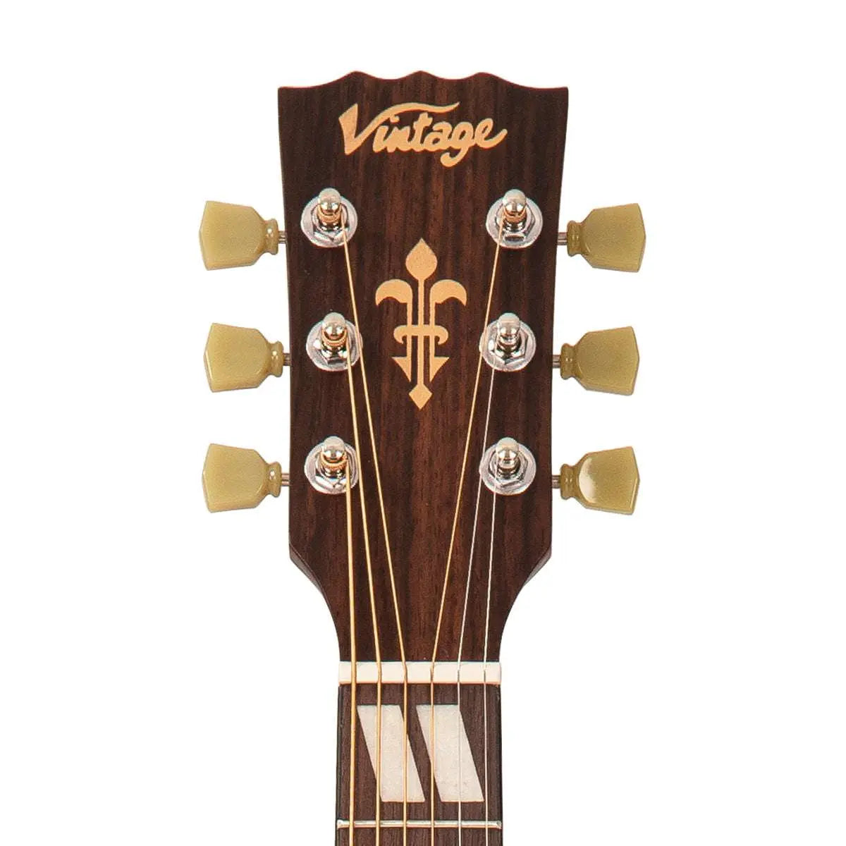 Vintage VE130VSB Historic Series 'Folk' Electro - Acoustic Guitar ~ Vintage Sunburst - Richards Guitars Of Stratford Upon Avon