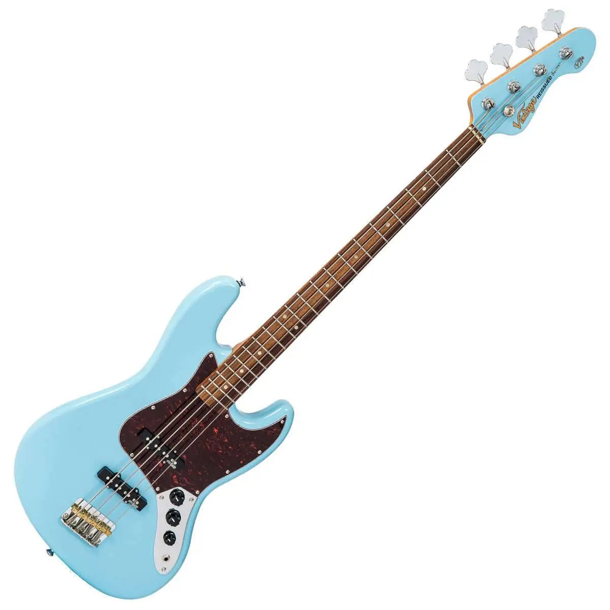 Vintage VJ74 ReIssued Bass ~ Laguna Blue - Richards Guitars Of Stratford Upon Avon