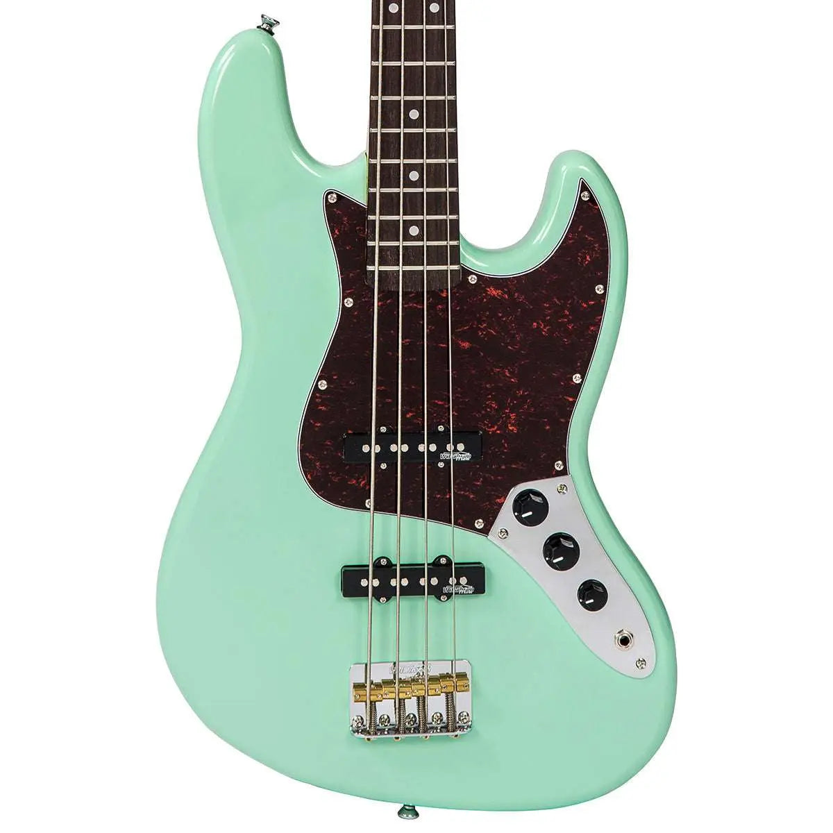 Vintage VJ74 ReIssued Bass ~ Ventura Green - Richards Guitars Of Stratford Upon Avon