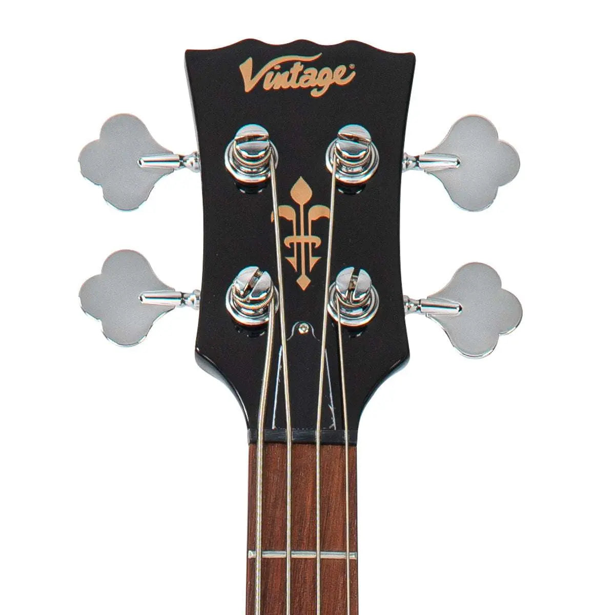 Vintage VS4 ReIssued Bass Guitar ~ Boulevard Black - Richards Guitars Of Stratford Upon Avon