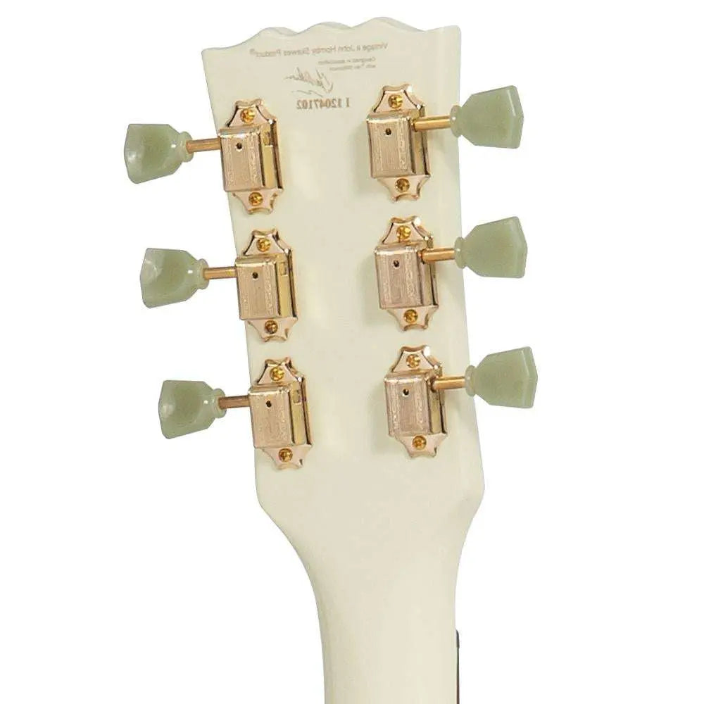 Vintage VS6 Reissued Electric Guitar ~ Left Hand Vintage White/Gold Hardware - Richards Guitars Of Stratford Upon Avon