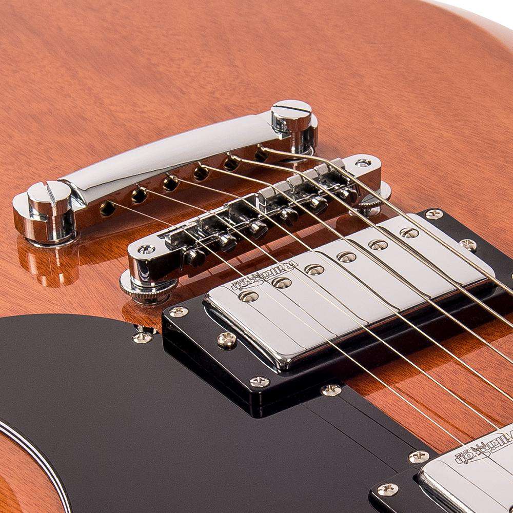 Vintage VS6 ReIssued Electric Guitar ~ Natural Mahogany - Richards Guitars Of Stratford Upon Avon